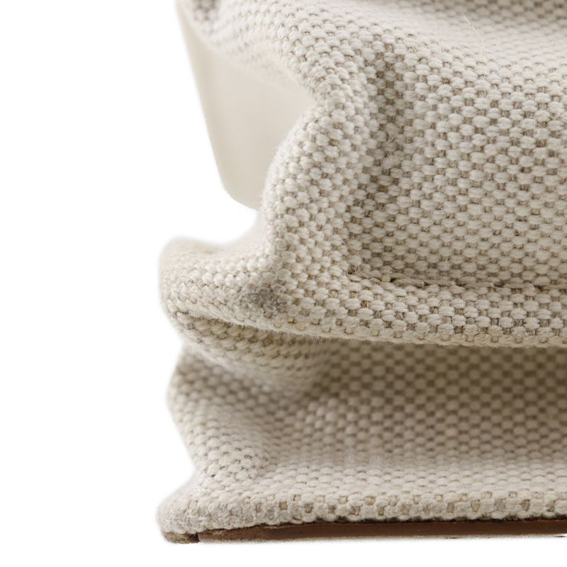 Balenciaga Navy Pochette 339937 Canvas And Leather Brown Women's Shoulder Bag