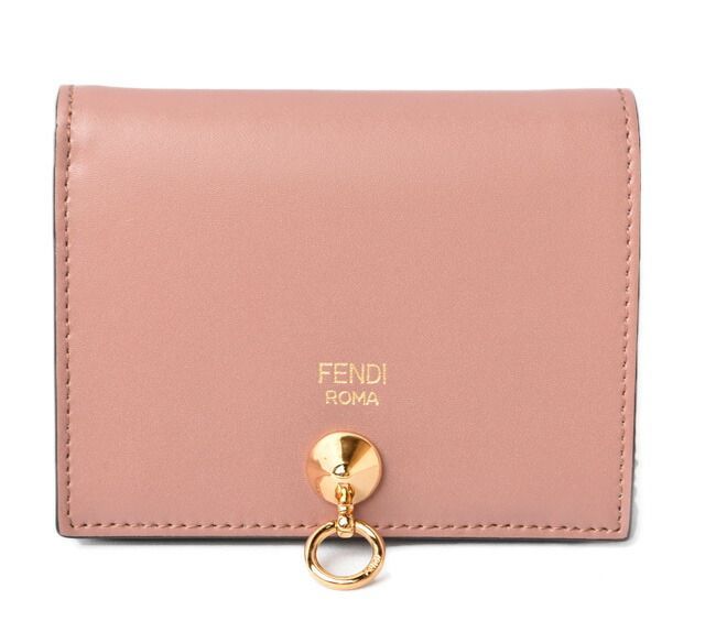 Fendi Wallet Fendi Foldable Wallet BY THE WAY Calf Leather ROSE 8m0387
