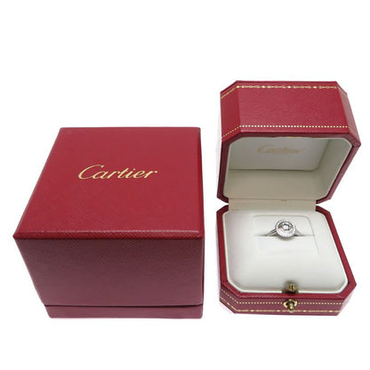 Cartier Diamond Halo Platinum Ring