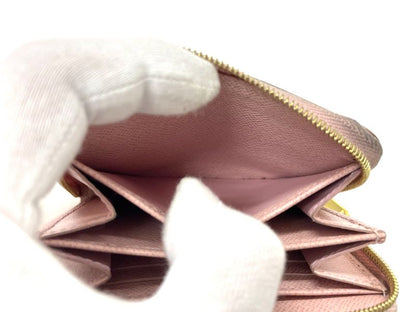 Louis Vuitton Damier Azure Zippy Coin Purse Coin Case Coin Case N60229 Ivory ×