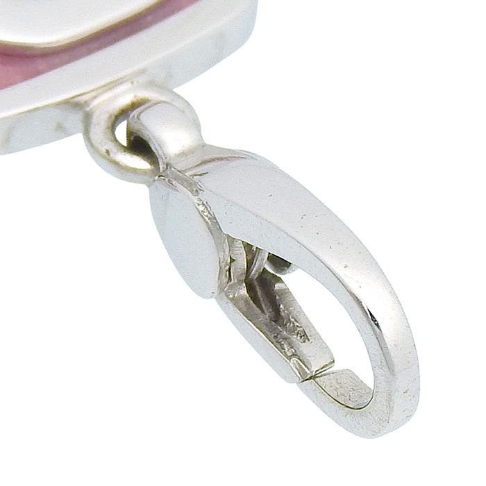 Bvlgari Bulgari Design Rhodochrosite Pendant Top 18K White Gold 750 White Gold