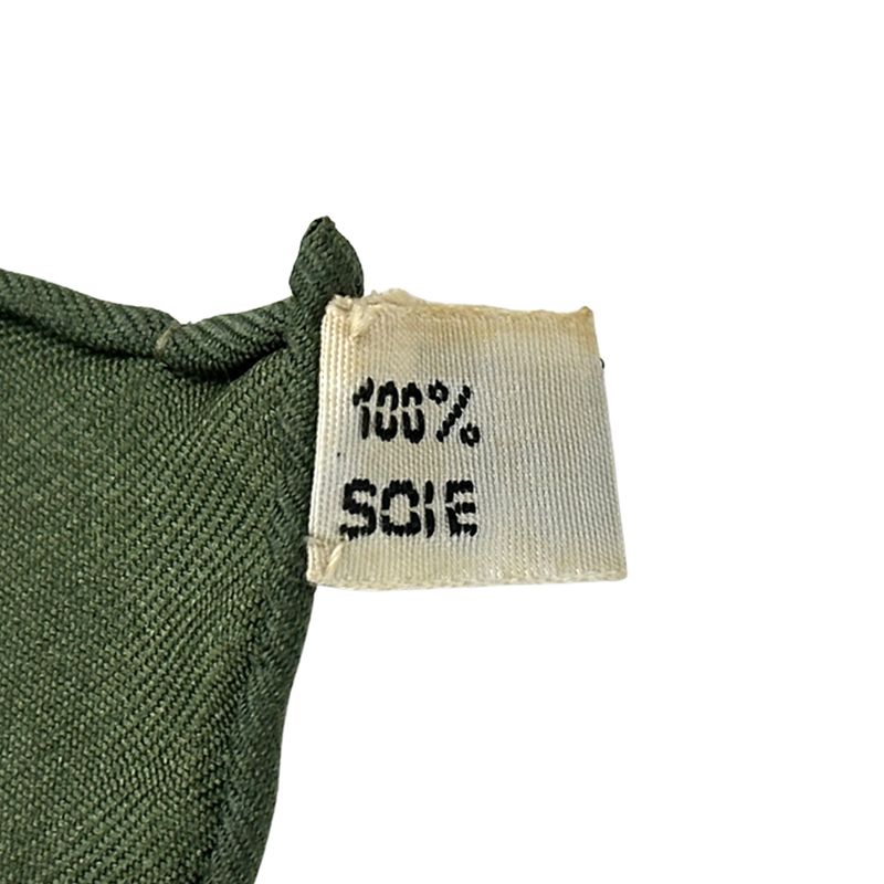 Hermes Scarf Carré 90 Tally-ho Women's Branded Silk Green Red Greenish Animal