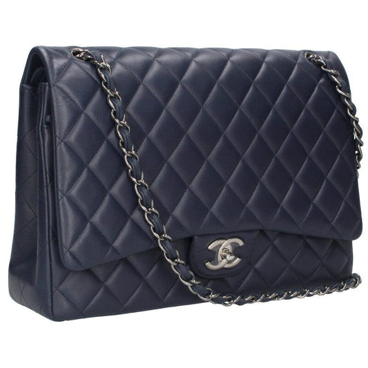 Chanel Matelasse 34 Coco Mark Lamb Skin Chain Shoulder Bag Men's