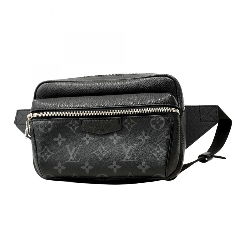 Louis Vuitton Waist Bag Taiga Llama Bum Bag Outdoor M30245 Black Men's