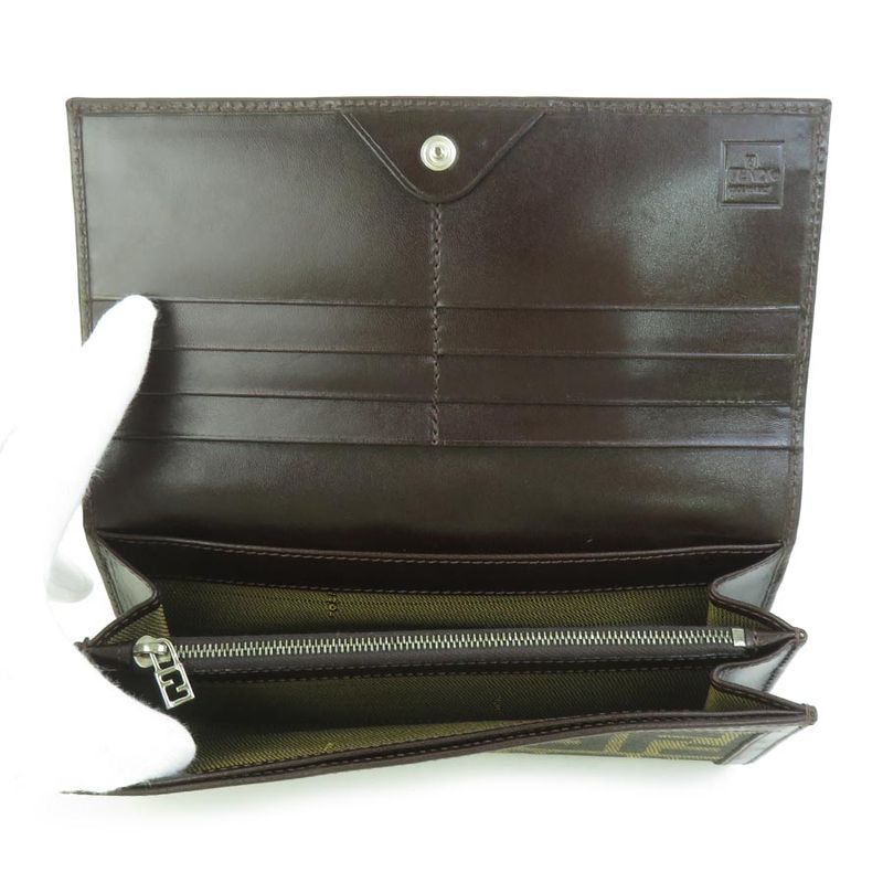 Fendi Bifold Long Wallet Zucca