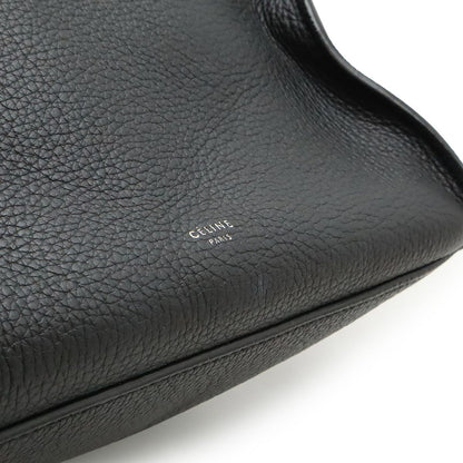Celine Big Bag Small Handbag 2WAY Shoulder Bag Crossbody Leather Black Black