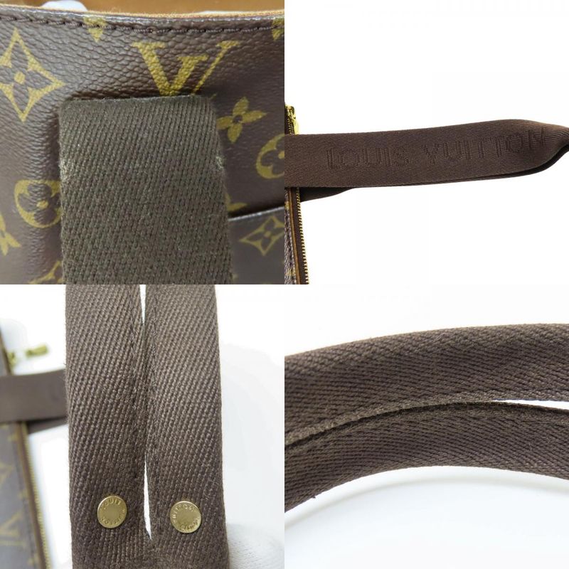 Louis Vuitton Tote Bag Cabas Bobol M53013 Monogram Brown Casual A4 Compartment