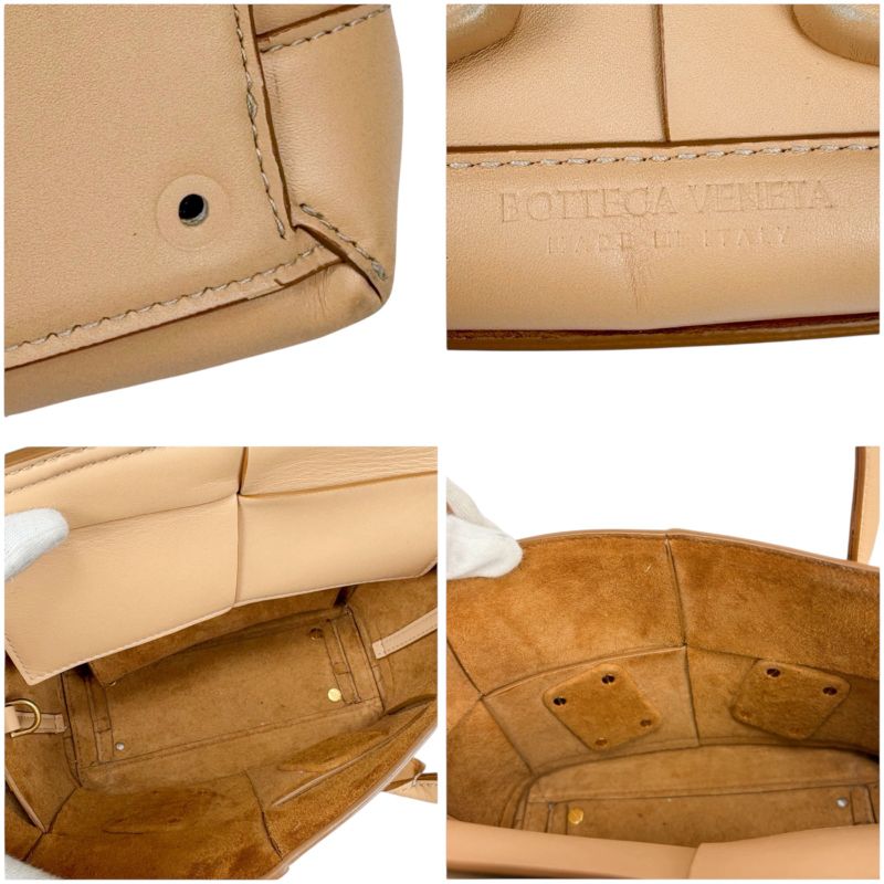 Bottega Veneta Mini The Arco Handbag Mini Tote Bag Maxi Intrecciato Leather