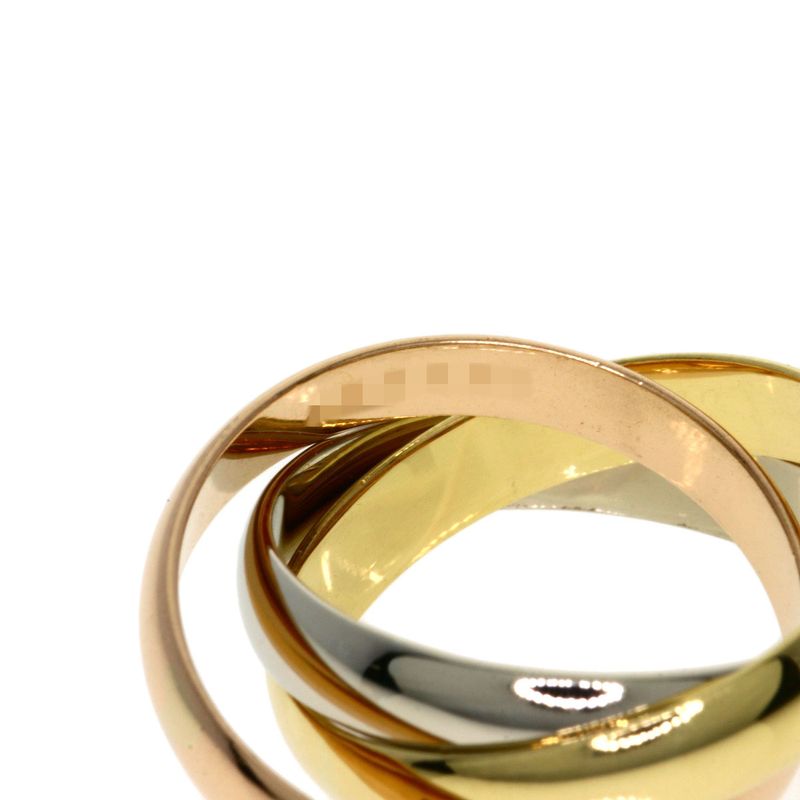 Cartier Trinity #48 Ring 18K Yellow Gold 18K White Gold 18K Pink Gold Ladies