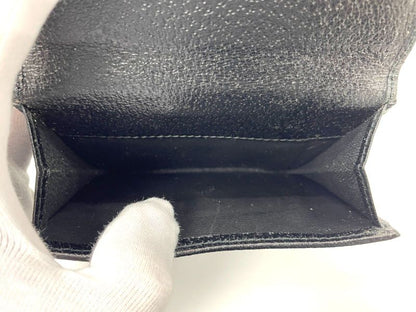 Gucci GG Canvas Leather Compact Wallet Bifold Wallet Double Hook 112664 Navy