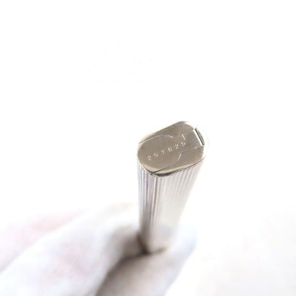 Cartier Vintage Trinity Striped Cap Ballpoint Pen Metal Silver With Box And