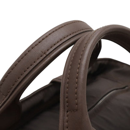 Hermes Acapulco PM Tote PM Tote Handbag Nylon Leather Brown