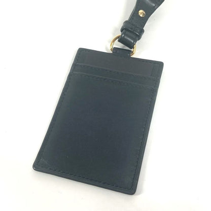 Fendi Card Case Logo Fendace Zucca PVC Brown