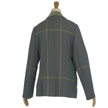 Vintage Hermes Jacket Tailored Collar Velour