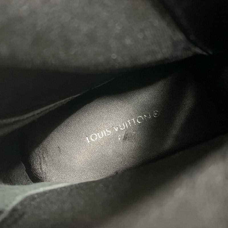 Louis Vuitton Bobur Line Boots Short Boots Shoes Leather Fabric White Black