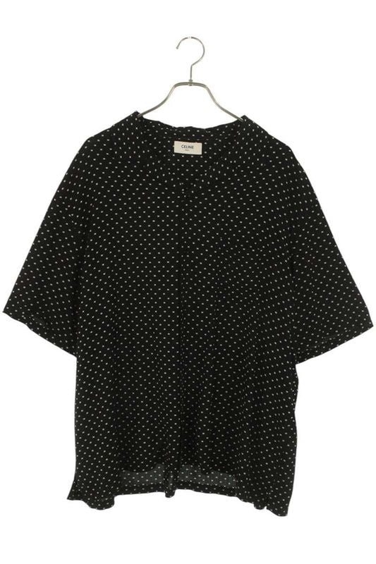 Celine 24SS 2c946313v Micro Triomphe Hawaiian Loose Silk Short Sleeve Shirt