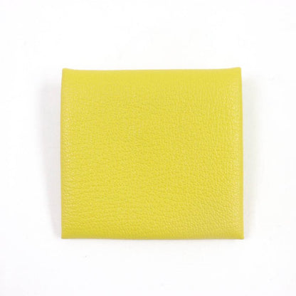 Hermes Bastia Verso Cumin Orange Minian Chevre Coin Case With W Engraved Box