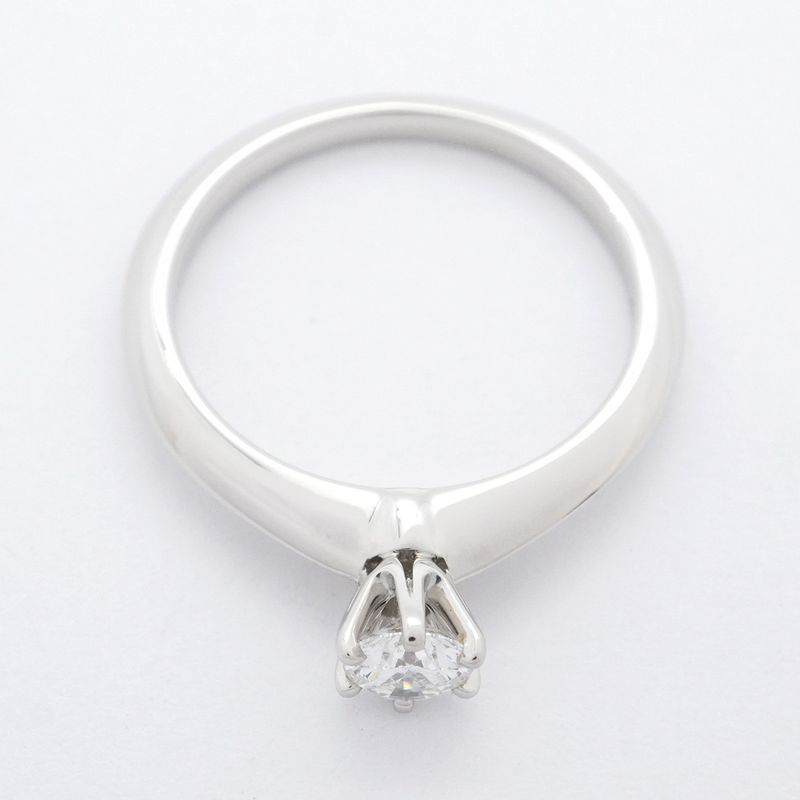 Tiffany & Co Ring Solitaire 1PD Pt950 Platinum Diamond 024ct 8 Ladies