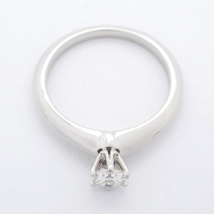 Tiffany & Co Ring Solitaire 1PD Pt950 Platinum Diamond 024ct 8 Ladies