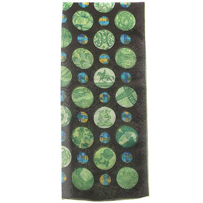 Hermes Shawl Rectangle Silk Brown and Green [box