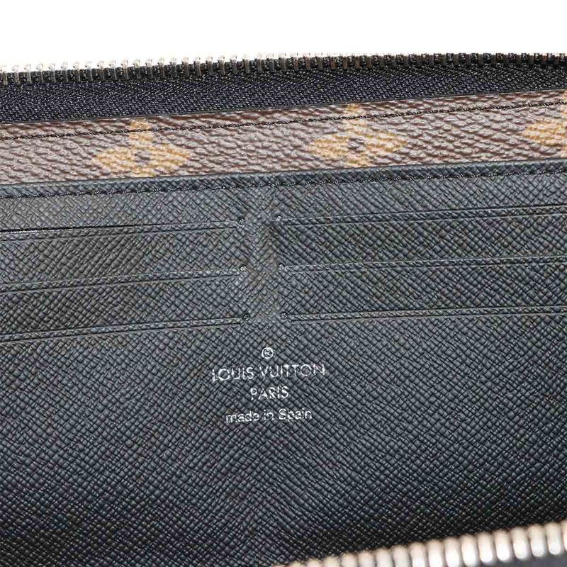 Louis Vuitton Monogram Macassar Zippy Dragonne L-shape Zipper Long Wallet