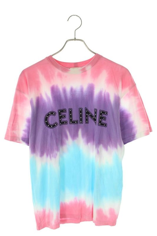 Celine By Edith Liman 21SS 2x687956m Studded Logo Print Loose T-shirt Men's XS