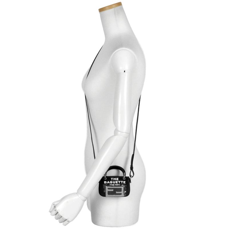 Fendi Marc Jacobs MARC Jacobs Nano Bucket Handbag 2WAY Leather 7as136 Black