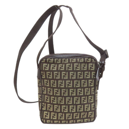 Fendi Zucca Pattern Shoulder Bag Canvas Women