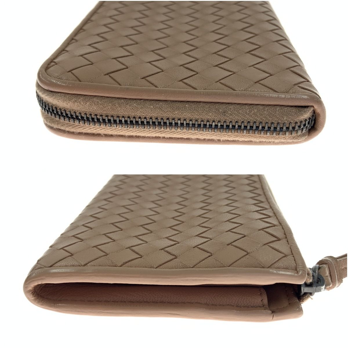Bottega Veneta Intrecciato Leather Long Wallet Long Wallet Pink