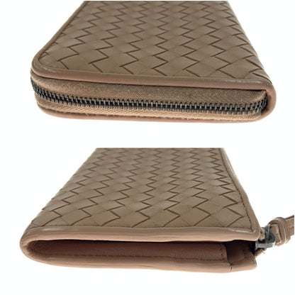 Bottega Veneta Intrecciato Leather Long Wallet Long Wallet Pink