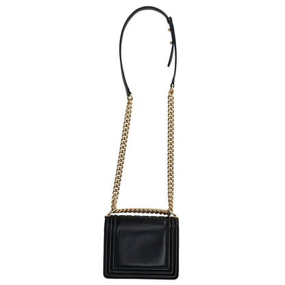 Chanel Boy Chanel Mini Leather Chain Shoulder Bag Men's