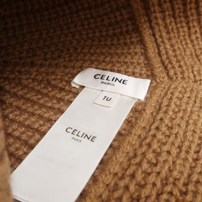 Celine Triomphe Crochet Bucket Hat 2a80t384d Camel Beige Cashmere Celine