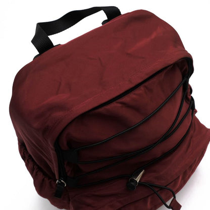 Prada Backpack Bag Backpack Men Nylon Red Brown Red Brown V317 Zaino in Tessuto