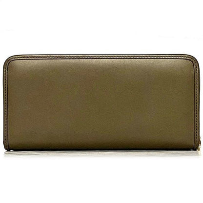 Loewe Round Zipper Long Wallet Brown