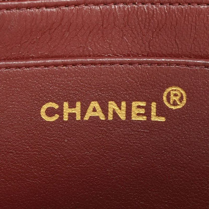 Chanel Diana 25 Shoulder Bag Lambskin A01165 Black Gold Hardware Coco Mark Women