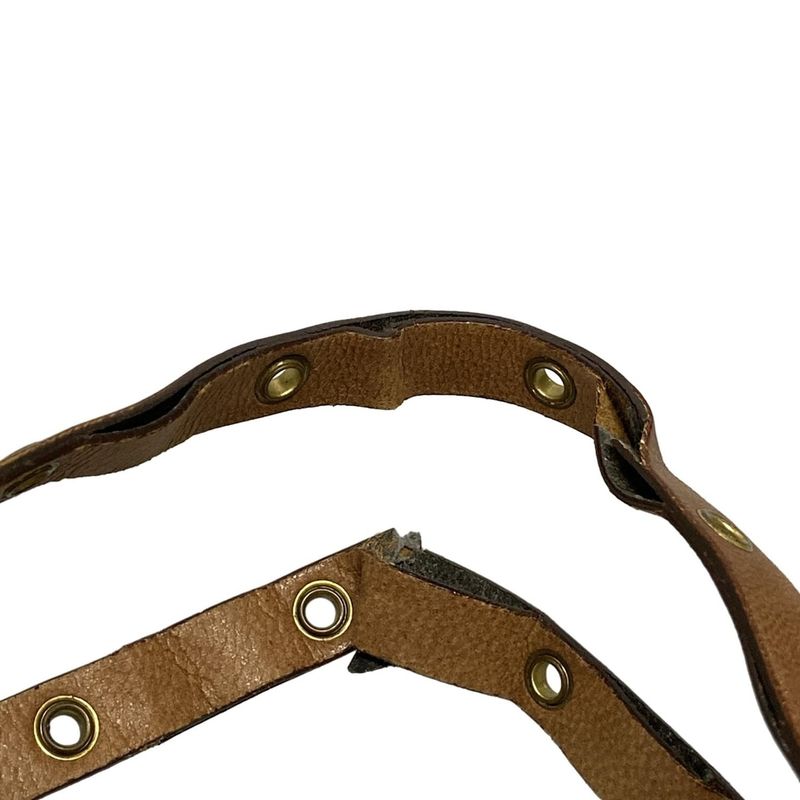 Dior/christian Dior Handbag Street Chic Navy Ivory And Dark Brown Leather