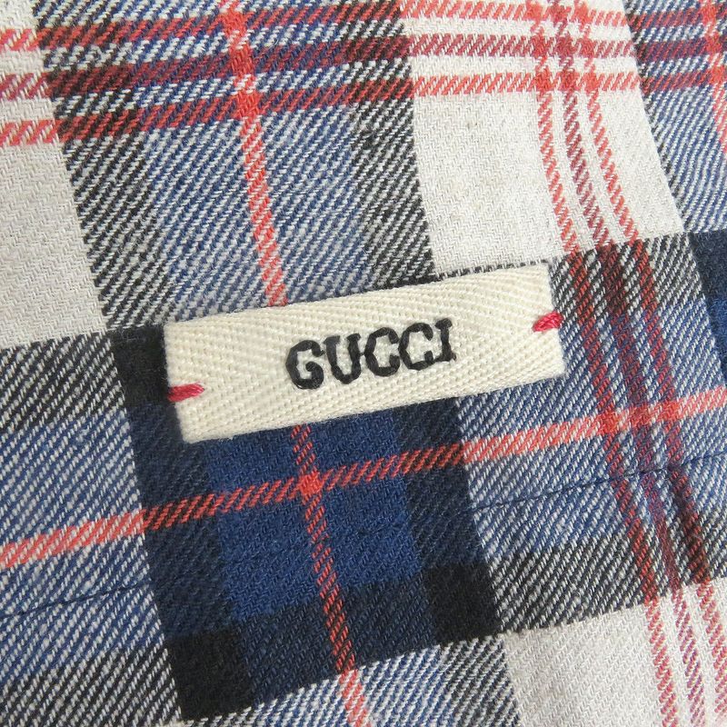 Gucci Disney Gucci Disney 644131 Linen Blend Checkered Donald Duck Embroidered