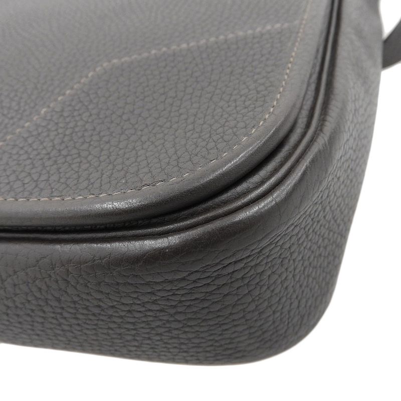 Hermes Victoria Messenger Crossbody 2way Shoulder Bag Men's Dark Brown