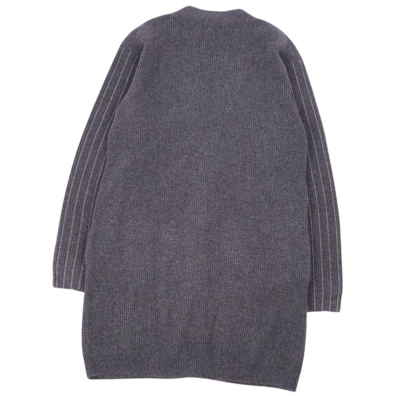 Fendi Knit Long Cardigan With Ball Chain