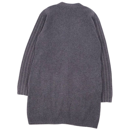 Fendi Knit Long Cardigan With Ball Chain