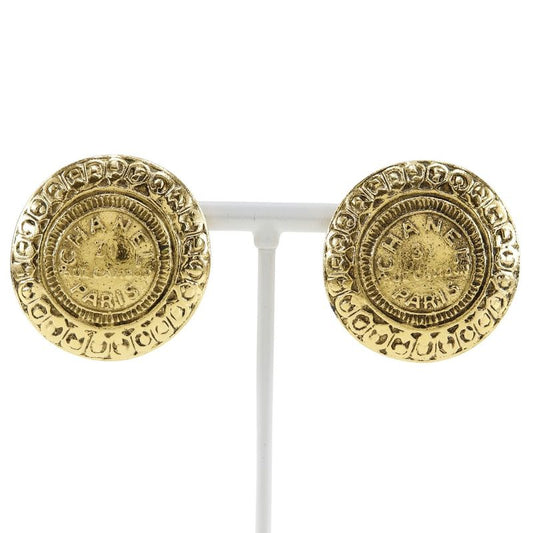 Chanel COCO MARK 31 RUE Cambon Vintage Gold Plated Ladies 30.0g Earrings
