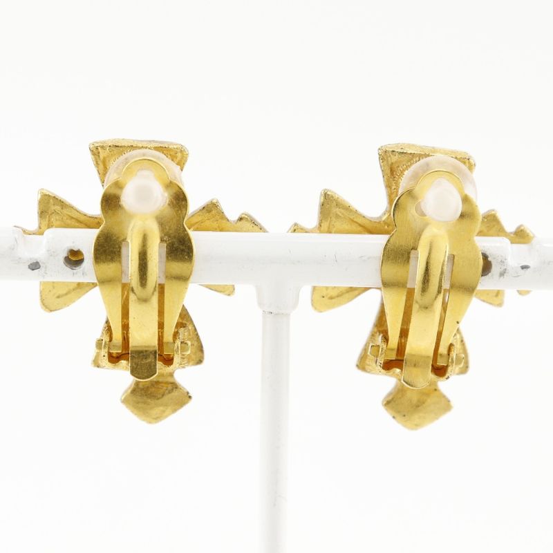 Chanel Coco Mark Cross Vintage Gold Plated 94P Ladies 12.5g Earring