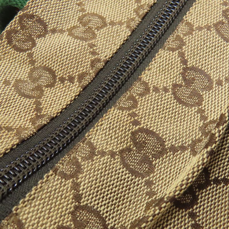 Gucci 131230 GG Sherry Line Handbag Canvas Women