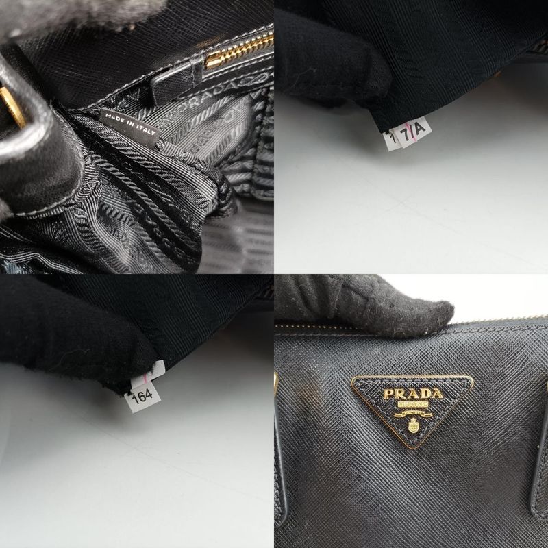 Prada Galleria Black Saffiano Leather Bn17867/a 164