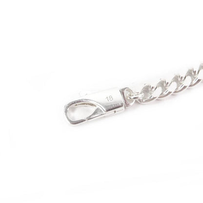 Gucci 814917 Double G Chain Bracelet Accessory Sv925 Silver 18 With Box And