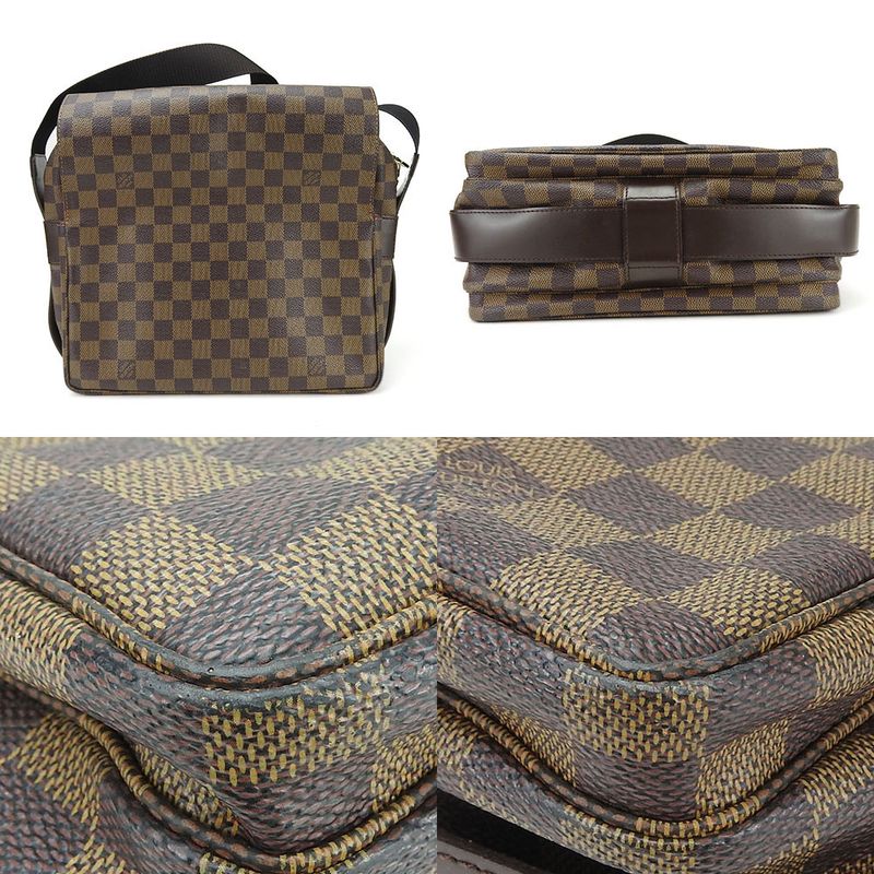 Louis Vuitton Naviglio Shoulder Bag N45255 Damier Canvas Brown Diagonal Men