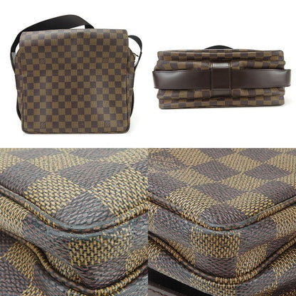 Louis Vuitton Naviglio Shoulder Bag N45255 Damier Canvas Brown Diagonal Men