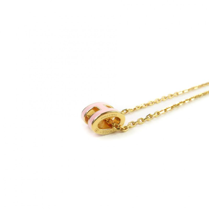 Hermes Pop H MINI Pop H MINI March 2024 Purchase Hpendant Necklace Gold Pink