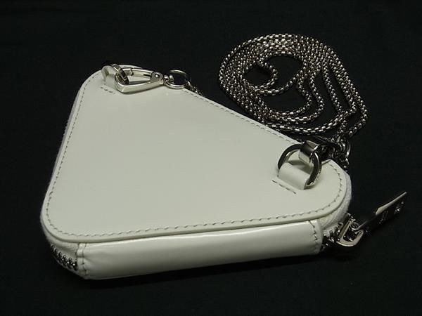 Prada 1nr005 Leather Chain Crossbody Shoulder Bag Mini Bag Pouch