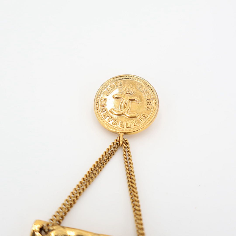 Chanel Brooch Matelasse Coco Mark Bag Motif Accessories Gold Vintage